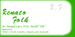 renato folk business card